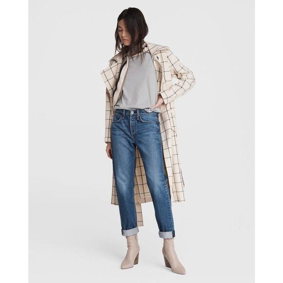 Rag & Bone Rosa Mid-Rise Boyfriend Jeans Clover - 25 - Picture 1 of 7